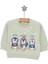 Basic Az Şardonlu Penguen Desenli Sweatshirt Kız Bebek 3