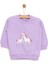Basic Az Şardonlu Unicorn Desenli Sweatshirt Kız Bebek 1