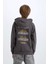 Erkek Çocuk Kapüşonlu Sırt Baskılı Sweatshirt D3060A824WN 1