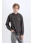 Erkek Çocuk Kapüşonlu Sırt Baskılı Sweatshirt D3060A824WN 4