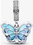 Mavi Murano Cam Kelebek Sallantılı Charm 792698C01 2