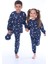 Uzay Temalı (Gezegenler-Uzay Aracı) Unisex Çocuk Pijama Takımı 3