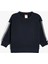 Sweatshirt Bisiklet Yaka Uzun Kollu Şerit Detaylı Pamuklu 1