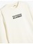 Slogan Baskılı Uzun Kollu Bisiklet Yaka Sweatshirt 3