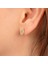 14 Ayar Altın Vintage Tasarım Green Topaz (Su Yeşili) Taşlı Küpe 3