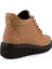 Hakiki Deri Modern Ortopedik Fermuarlı Bot Sand 3557 4