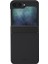 Samsung Galaxy Z Flip 6 Kılıf Ora Serisi Katlanabilir Deri Görünümlü Metal Çerçeve Kapak 1