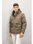 Regular Fit Mont Kapüşonlu Fermuarlı Çıtçıt Kapamalı Cepl C7309AX24AU 1