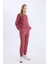 Regular Fit 2'li Takım Sweatshirt Beli Lastikli Eşofman Altı D8022AXNS 3