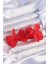 Pirinç Kırmızı Renkli Flora Küpe - TJ-BKP9266 1