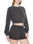 Yıkamalı Crop Sweatshirt 1