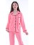Gömlek Yaka Cep Detaylı Pembe Kız Çocuk Pijama Takımı 4