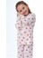 Minik Kalpler Desenli %100 Pamuk Kız Çocuk Pijama Takımı 2