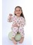 Minik Kalpler Desenli %100 Pamuk Kız Çocuk Pijama Takımı 3
