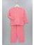 Fitilli Cepli Pembe Kız Çocuk Pijama Takımı 1