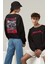 Unisex Metallica Yılan Sırt Baskılı Kapüşonsuz Sweatshirt, Oversize Rock Band Baskılı Sweatshirt 1
