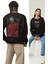 Unisex Slipknot Mask Sırt Baskılı Kapüşonsuz Sweatshirt, Oversize Rock Band Baskılı Sweatshirt 1