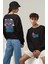 Unisex Arctic Monkeys Sırt Baskılı Kapüşonsuz Sweatshirt, Oversize Rock Band Baskılı Sweatshirt 1