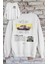 Unisex Hilux Kamyonet Sırt Baskılı Kapüşonsuz Sweatshirt, Oversize Classic Araba Baskılı Sweatshirt 1