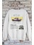 Unisex Hilux Kamyonet Sırt Baskılı Kapüşonsuz Sweatshirt, Oversize Classic Araba Baskılı Sweatshirt 3