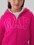 Kız Çocuk Pembe  Logo Fermuarlı Sherpa Sweatshirt 3