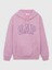 Kadın Pembe Logo Fleece Sweatshirt 1