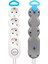 4lü 1.5 Metre Kablolu Anahtarlı Grup Priz (4767) - NEF3559-2827 1