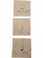 Kadife (Süet) Zarf Kese Krem 10 Adet 7x7 cm Boy Takı, Altın Kesesi (Çıtçıtlı) 5