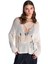 Ekru Sökük Detaylı Triko Kazak 2