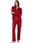 Kadın Bordo Pijama Takımı 26035 2