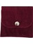 Kadife (Süet) Zarf Kese Bordo 10 Adet 7x7 cm Boy Takı, Altın Kesesi (Çıtçıtlı) 3
