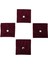 Kadife (Süet) Zarf Kese Bordo 10 Adet 7x7 cm Boy Takı, Altın Kesesi (Çıtçıtlı) 4