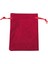 Süet & Kadife Duble Kese Kırmızı 10 Adet 9X12 cm Takı, Altın Kesesi (Ipli & Büzgülü) 2