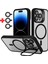Apple iPhone 16 Pro Max Kılıf Kamera Korumalı Magsafe Metal Standlı Kapak + Kamera Lens Koruyucu 1