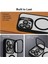 Apple iPhone 16 Pro Max Kılıf Kamera Korumalı Magsafe Metal Standlı Kapak + Kamera Lens Koruyucu 5