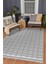 Arya Vl Çift Taraflı,katlanabilir,yıkanabilir, Pamuk Salon,oturma Odası,balkon Kilim Kremantrasit3 80 x 150 cm 3
