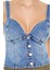 F21 Kalp Yaka Denim Büstiyer 5