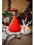 Yeni Yıl Büyük Boy Doğal Soya Wax Mum Çam Ağacı Kırmızı Geyik Tea Light Mum Hediyelik Dekoratif 2