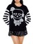 F21 Floral Skull Baskılı Kazak 1