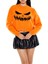 F21 Pumpkin Face Baskılı Kazak 1
