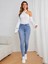 Mavi Yüksek Bel Skinny Jeans Kot Pantolon C596 1