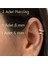 Iki Parça Gold Taşlı Halka Piercing Tragus Helix Forward Helix Kıkırdak (6 mm ve 8 Mm) 1