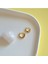 Iki Parça Gold Taşlı Halka Piercing Tragus Helix Forward Helix Kıkırdak (6 mm ve 8 Mm) 2