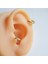 Iki Parça Gold Taşlı Halka Piercing Tragus Helix Forward Helix Kıkırdak (6 mm ve 8 Mm) 5