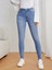 Mavi Yüksek Bel Skinny Jeans Kot Pantolon C596 5