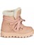 946.B20K.222-114 Kappa Kürklü Fermuarlı Pudra Kız Çocuk Bot 2