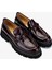 Kadın Deri Bordo Loafer Ayakkabı 33 052Y Bn Ayk Y24 Bordo Krsk Rgn 2
