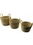 3 Boy Oval - Kulplu Hasır Organizer Sepet Ç: 28-30-33CM - Y: 17-19-24CM (4767) - NEF8017-9223 1