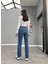 Yüksek Bel Full Length - Stretch Flare Jean 4