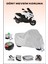 Kymco Xciting 500 Için Arka Çanta Ve Kilit Uyumlu Gri Motosiklet Branda, Güvenli 1